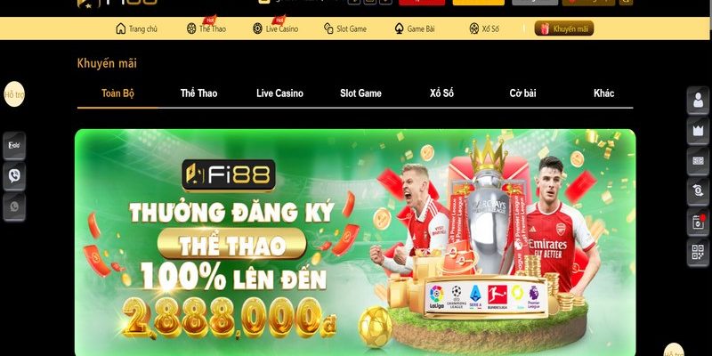 Thưởng thành viên mới đăng ký với số tiền lên đến 2.888k